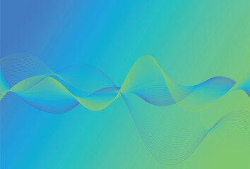 abstract blue background with waves