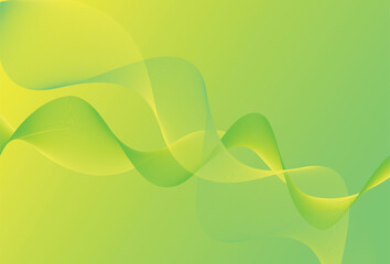 abstract green background with waves
