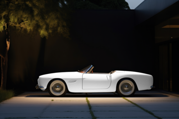 Convertible car png, transparent mockup