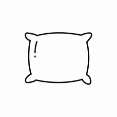 simple pillow icon sign vector