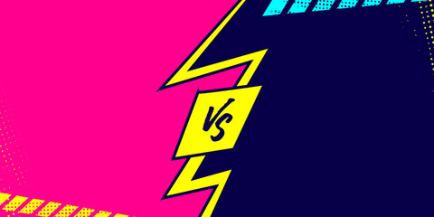 Versus match background for sports competition. Battle vs background for gaming tournaments, sports poster or banner © iOktavDesign