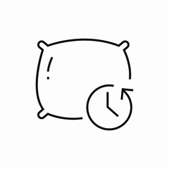 8 hours sleep icon sign vector