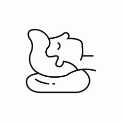 comfortable pillow icon sign vector