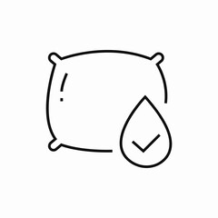 clean pillow icon sign vector