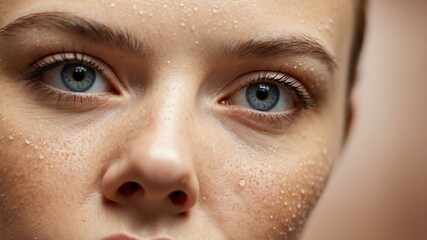 Fototapeta premium closeup image of a skin pores for background