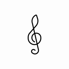 Fototapeta premium musical note icon sign vector