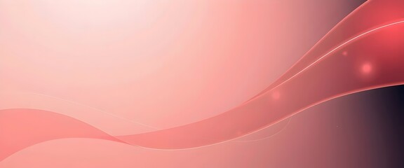 Fototapeta premium Abstract Pink Wavy Lines with Bokeh