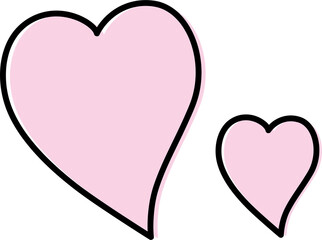 かわいいハートのマーク
