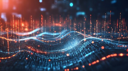 Fototapeta premium Abstract technology big data background concept.