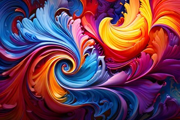 abstract colorful background with swirls