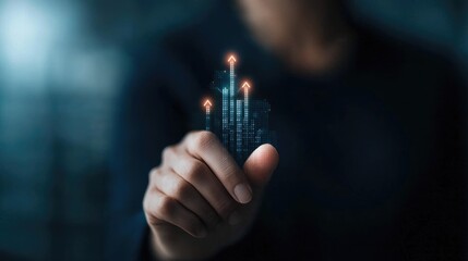 Business Growth in a Futuristic Clean Setting