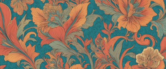 seamless pattern with flowers