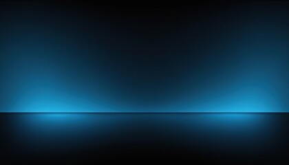 Obraz premium Gradiant Textured Blue Dark Studio Background. Dark blue shade wall and floor background, three dimensional spaceroom for product display, marketing, business. 104