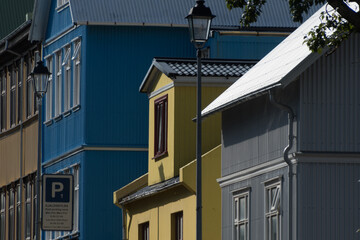 Colorful traditional painted houses in central Reykjavik - 3