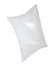 Obraz premium Inflatable air buffer plastic bag isolated on white