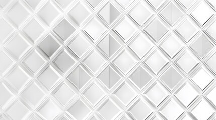 White square pattern. White silver geometric universal background for business presentation . Abstract elegant seamless pattern. Minimalist empty triangular BG. 