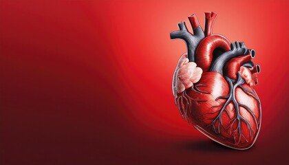 A detailed image of a human heart