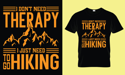 Hiking Typography T Shirt Design.eps