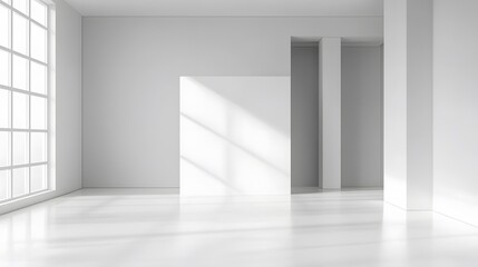 white business background. 3D Rendering. 