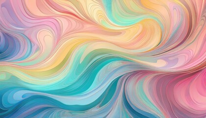 Abstract colorful swirls.