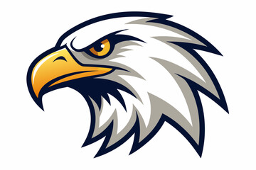 Eagle head mascot design vector