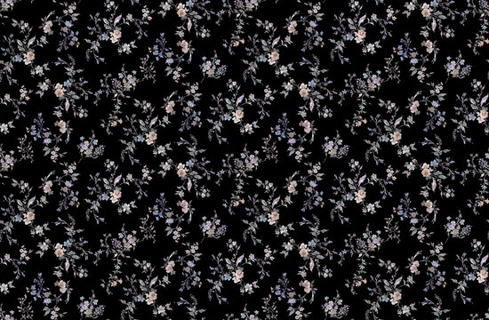 Abstract floral pattern perfect for fabrics and decoration.