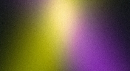 Soft and elegant visuals, abstract purple yellow gradient background with a delicate grainy texture. Abstract grainy gradient backdrop design background