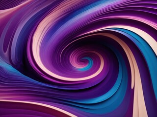 Abstract circle lines wave colorful purple and blue gradient