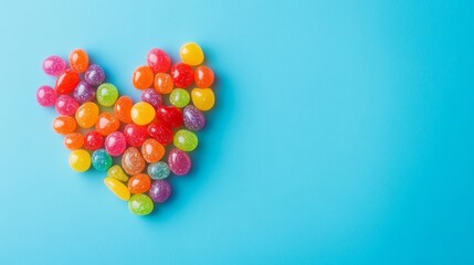 Obraz premium Candy hearts on display.