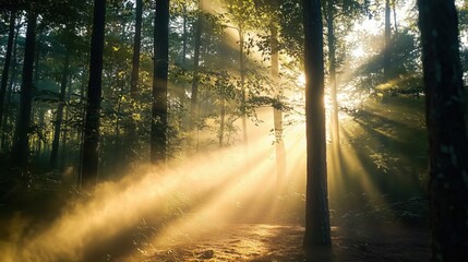 Fototapeta premium morning in the forest