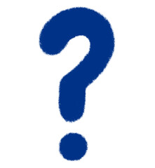 blue question mark