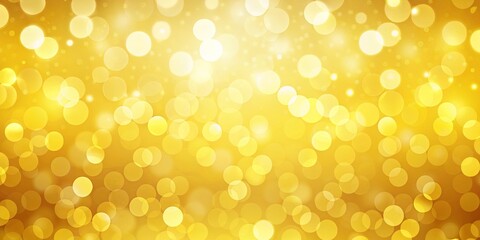 Abstract Golden Bokeh Background with White Specks of Light and a Soft, Golden Gradient