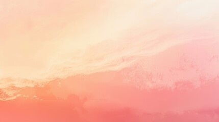 Fototapeta premium Light pastel gradient background featuring smooth transitions from coral to blush pink, creating a warm and airy feel