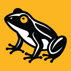 Solid color Mantella Frog animal vector design