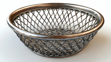 Metal Wire Basket with a Distinctive Design, Perfect for Storage or Decoration