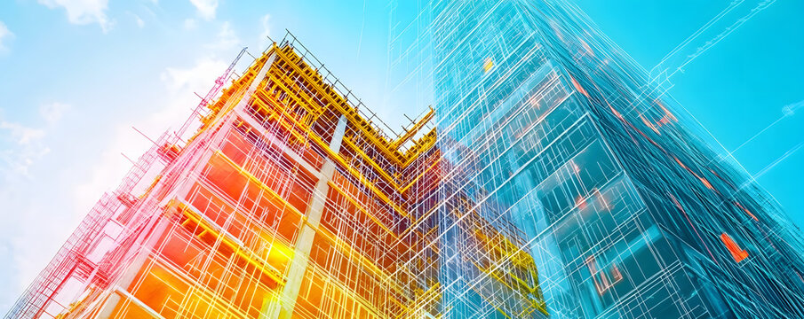 
"Digital Twin Technology: Merging Virtual and Physical Worlds in Construction"
This dynamic image illustrates the concept of digital twin technology, where real-world construction processes are mirro
