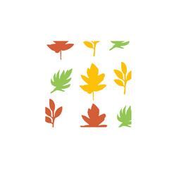 autumn leaf pattern vector