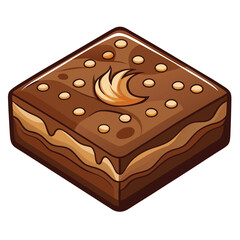 Brownie vector illustration