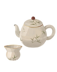 teapot isolated on white