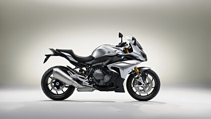 Obraz premium Motorcycle isolated on white background & 3d rendering illustration.