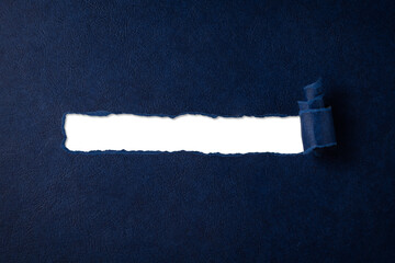 引き裂かれ、めくれた青い紙の背景フレーム