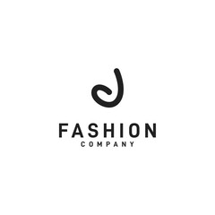 J Letter Logo For Clothing Business