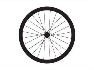 bicycle, bike, part,spoke, wheel icon isolated white illustration