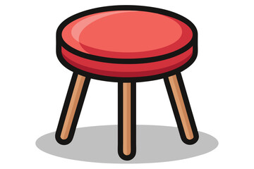 Round table vector illustration