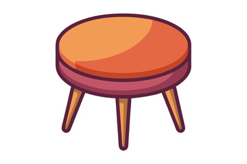 Round table vector illustration