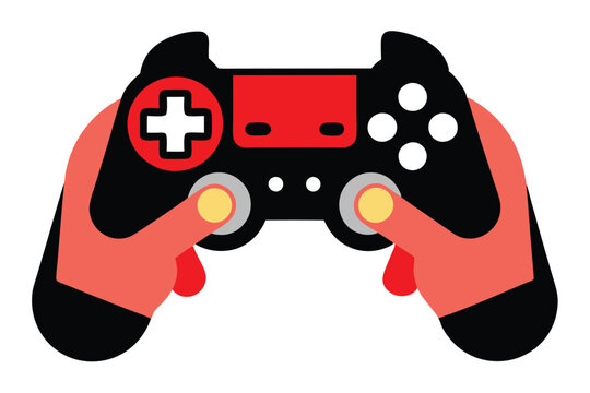 recommend clip art: Video game vector illustration isolated on a white background