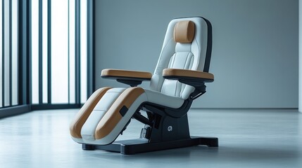 Modern reclining chair designed for relaxation and comfort.