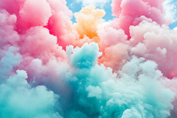Fototapeta premium explosion of pastel colors