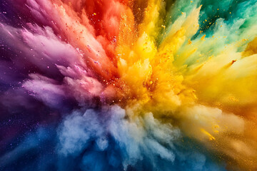 explosion of pride rainbow paint