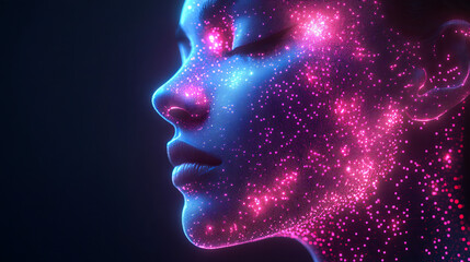 Obraz premium Artificial Intelligence and Virtual Reality concept. 